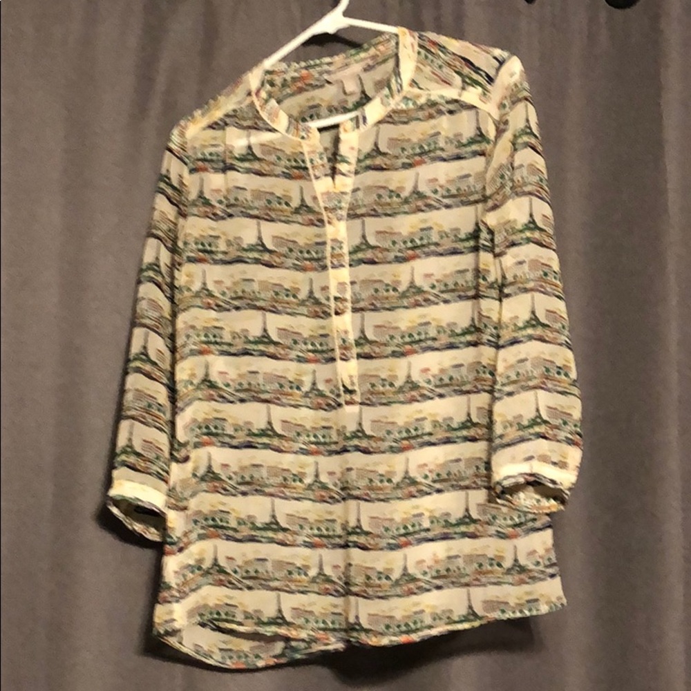 Banana Republic patterned blouse